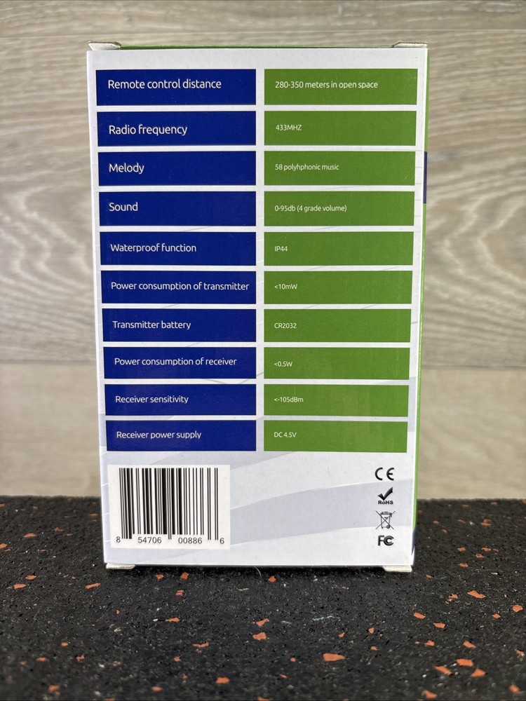 Source Electronics Wireless Digital Doorbell With Chime