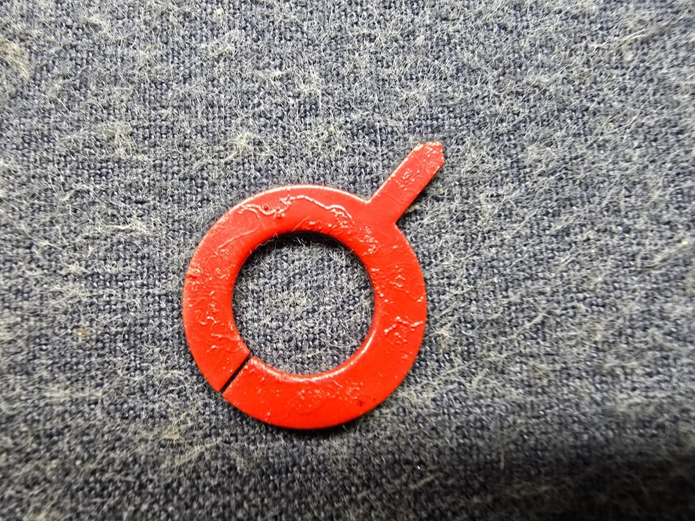 R L Drake R-4B Receiver Parts - Preselector Indicator Ring / Pointer, Red