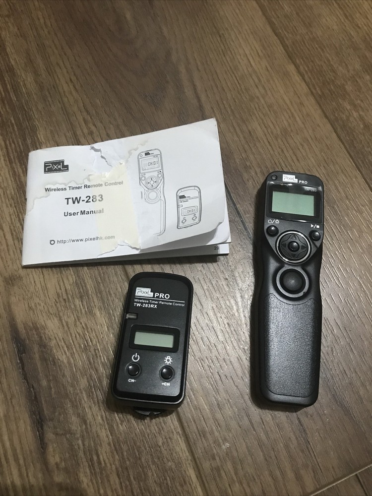 Pixel PRO Wireless Timer Remote Control TW-283RX & TW-283TX For Canon & Nikon