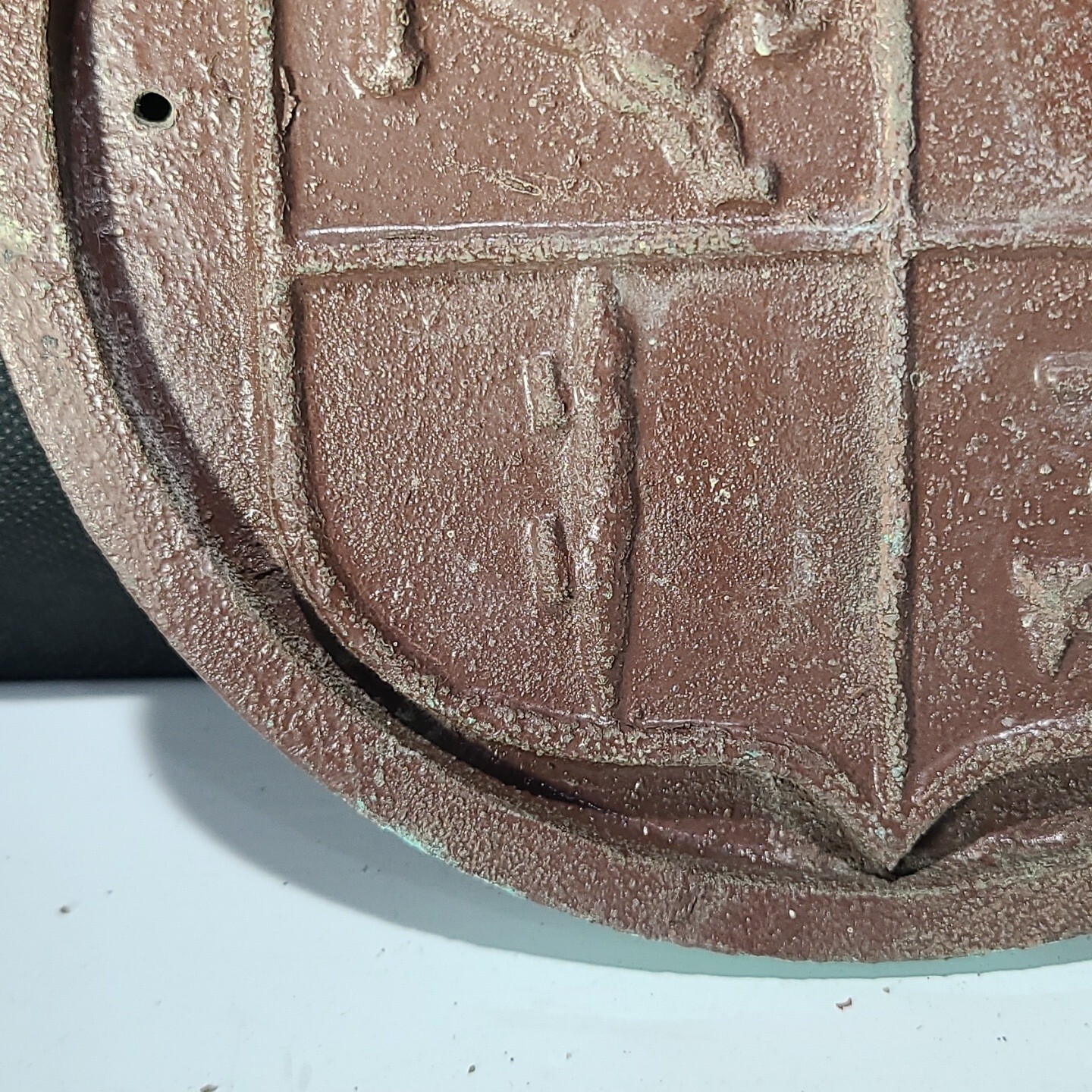 Bronze USS HERMITAGE LSD-34 USAT Navy War Ship Military Vtg Wall Plaque