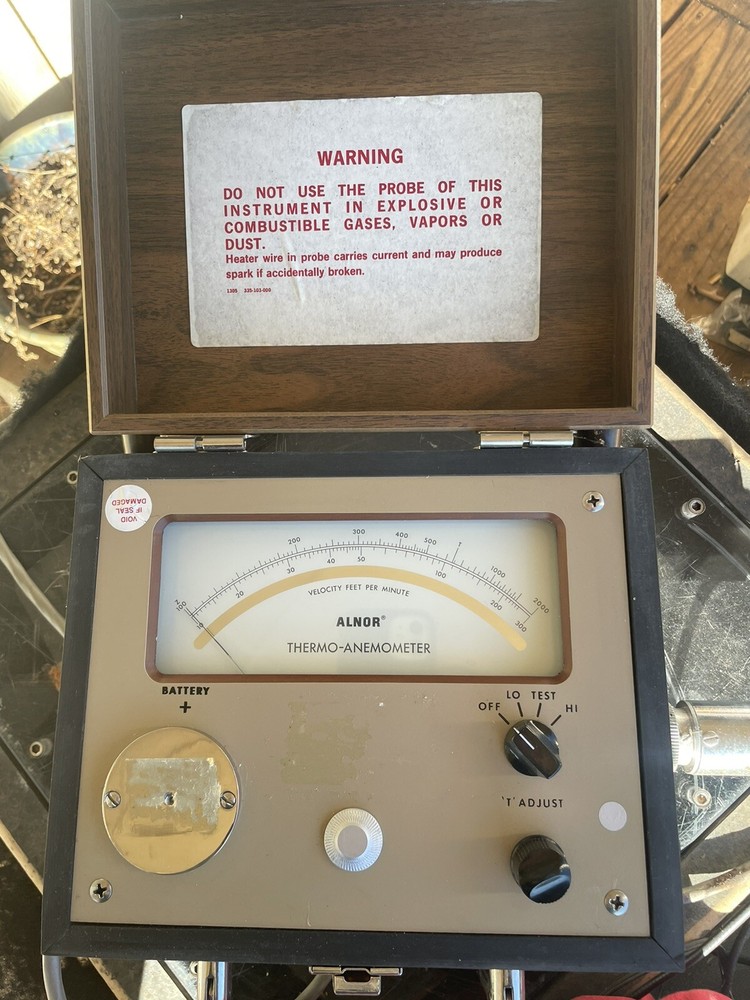 Alnor Thermo- Anemometer Velocity Meter