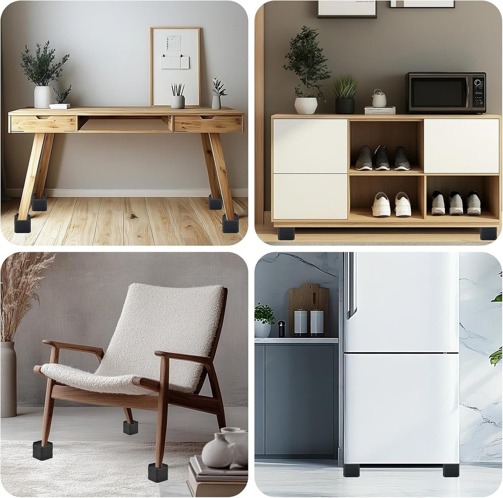Heavy Duty Furniture Risers Stackable Bed Risers Adjustable Bed Raising Blocks