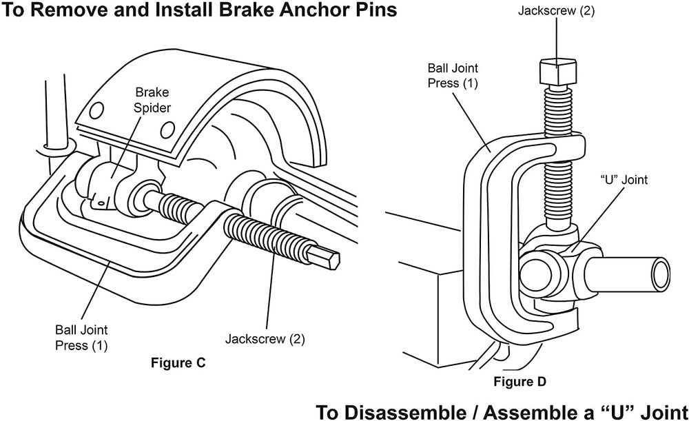 52 in 1 Custom Bushing Driver Set Bundle Ball Joint Press & U Joint Removal Tool