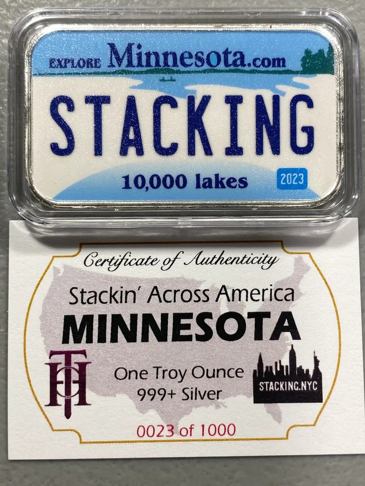 Minnesota SAA 1z Silver Bar