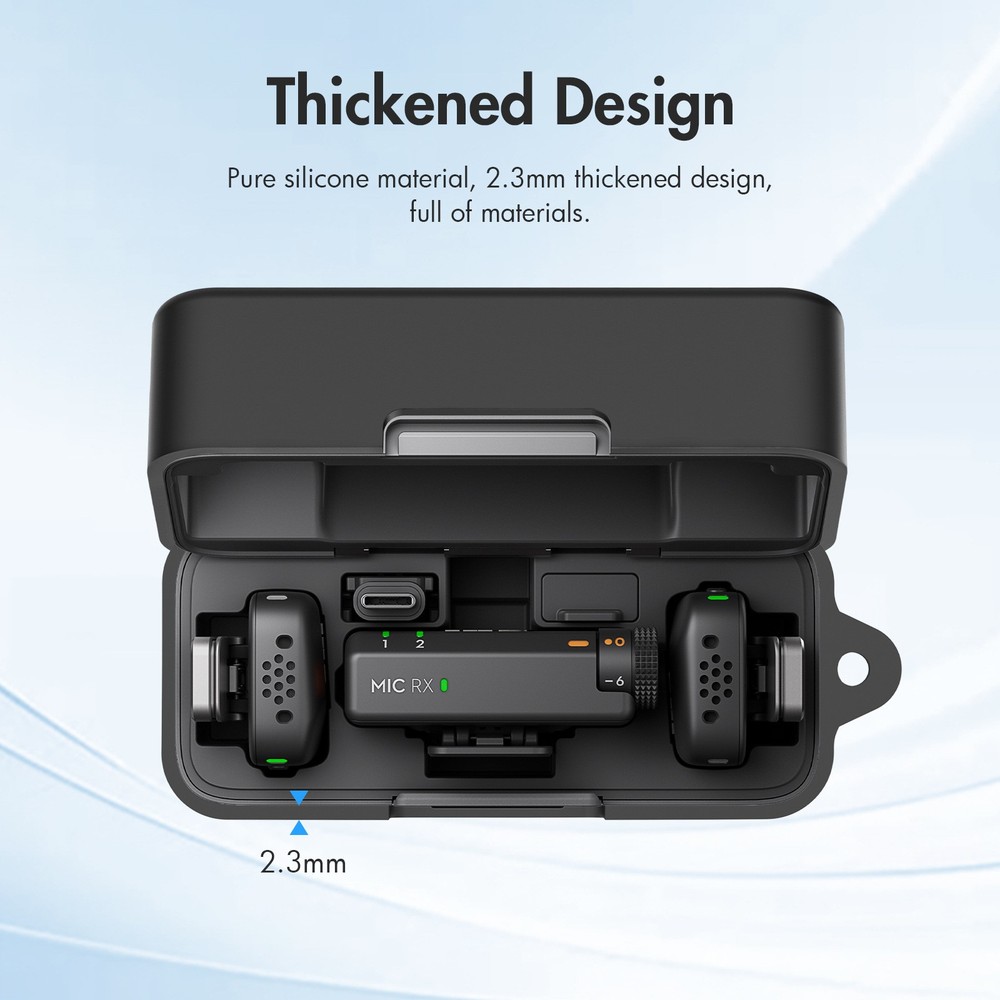 Microphone Charging Case Silicone Protective Case Protection for DJI Mic Mini US