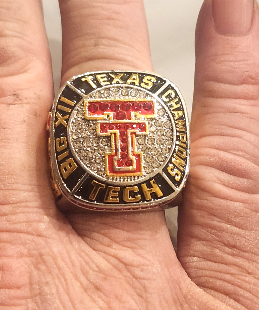 Texas Tech Big 12 Championship Commorative Ring
