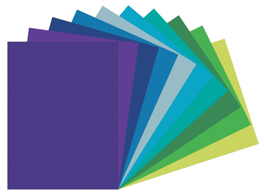 Construction Paper Cool Assorted 9" x 12" 150 Sheets