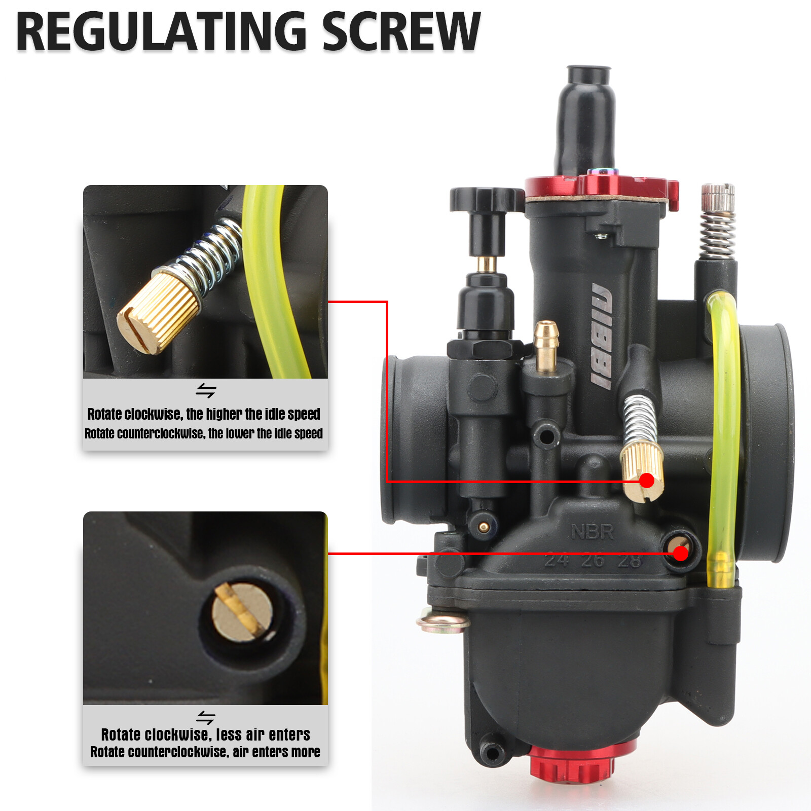 NIBBI Racing PWK28mm Carburetor Carb For Kawasaki KX85 2001-2023 KX100 1995-2021