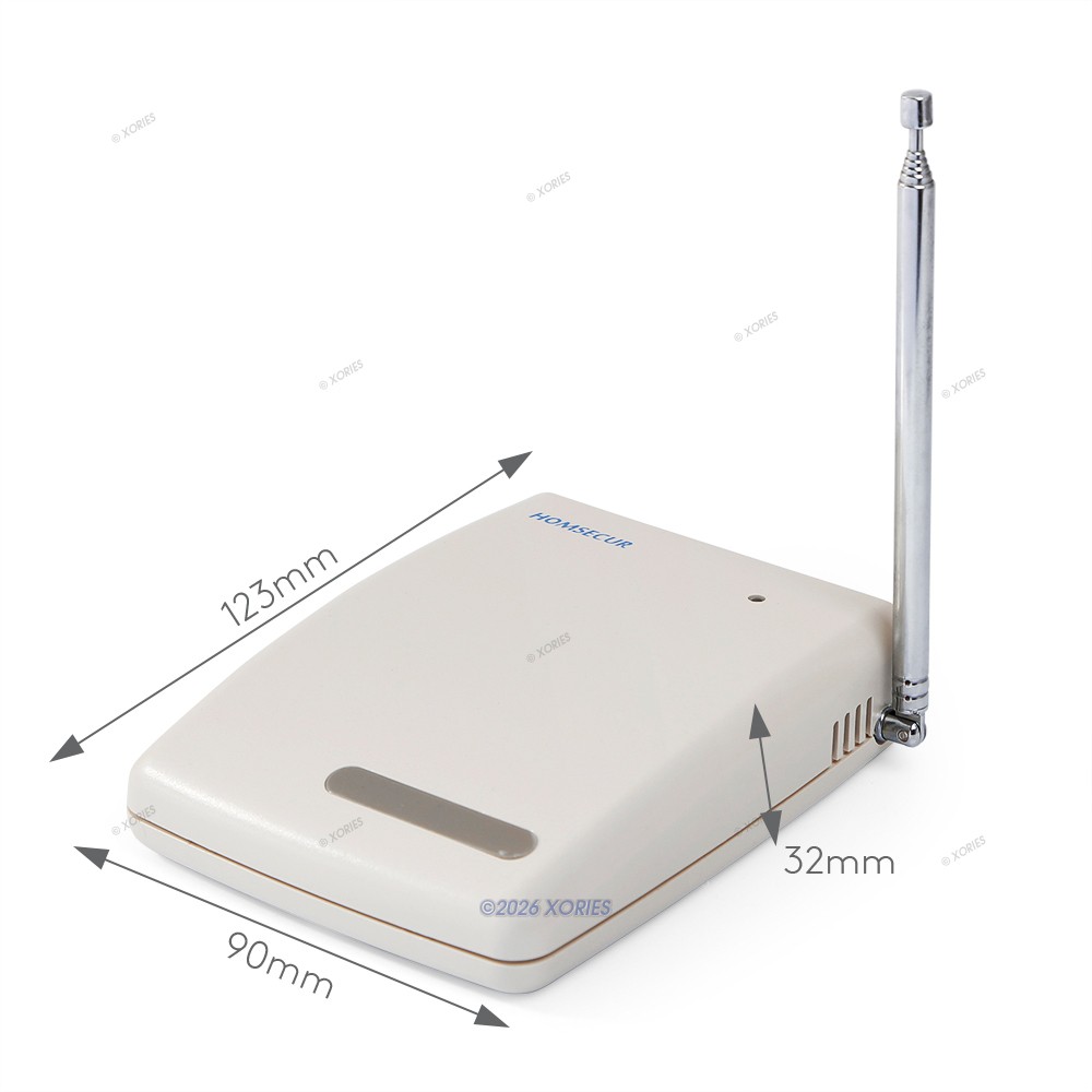 HOMSECUR Wireless WIFI 4G 2G LCD Home Security 7" Alarm System with Panic Button