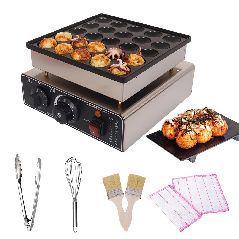 25-Hole Mini Pancake Maker Machine Non-Stick Design Mini Pancake Maker