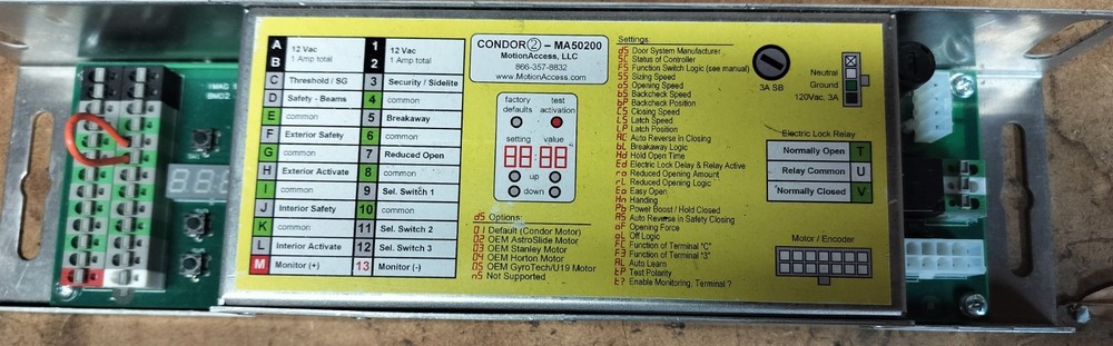 Motion Access Condor 2 Control MA50100 – Automatic Door Slide Controller