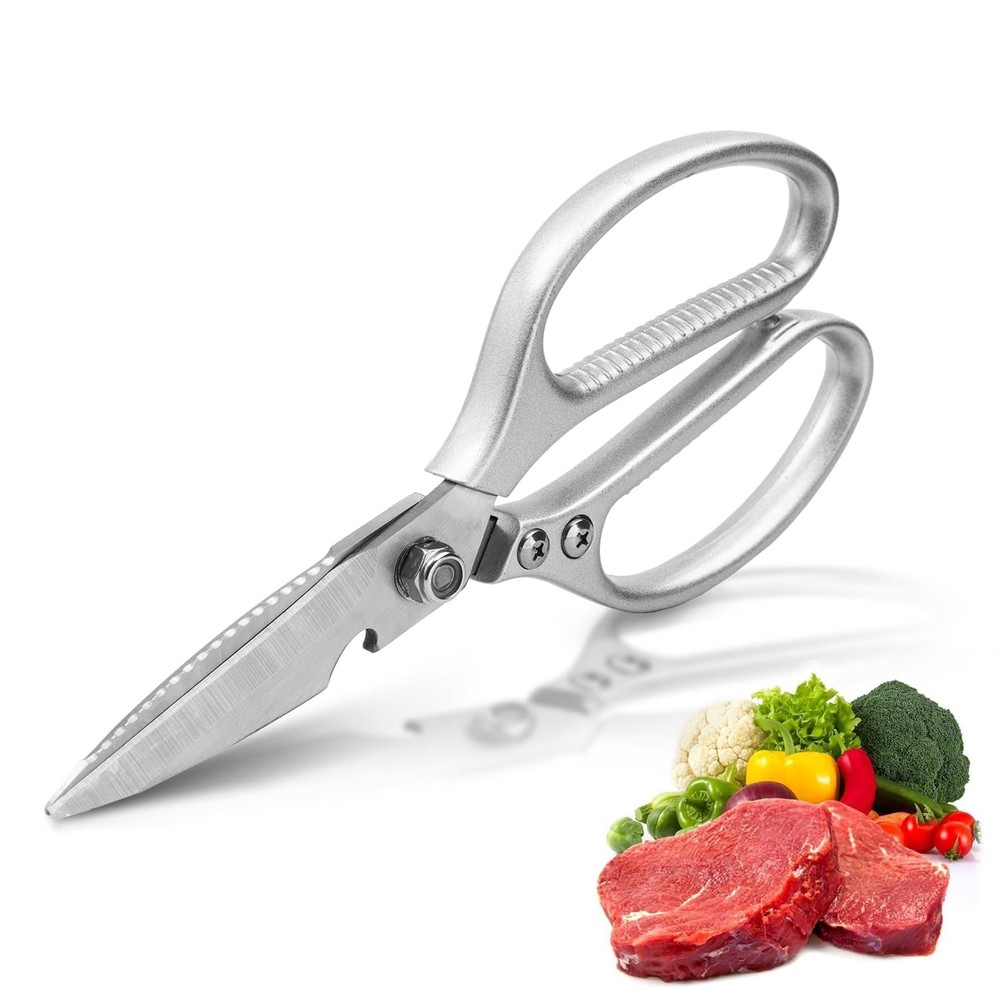 8.5" Kitchen Scissors for Food Chef Scissors Heavy Duty Culinary Scissor Full...