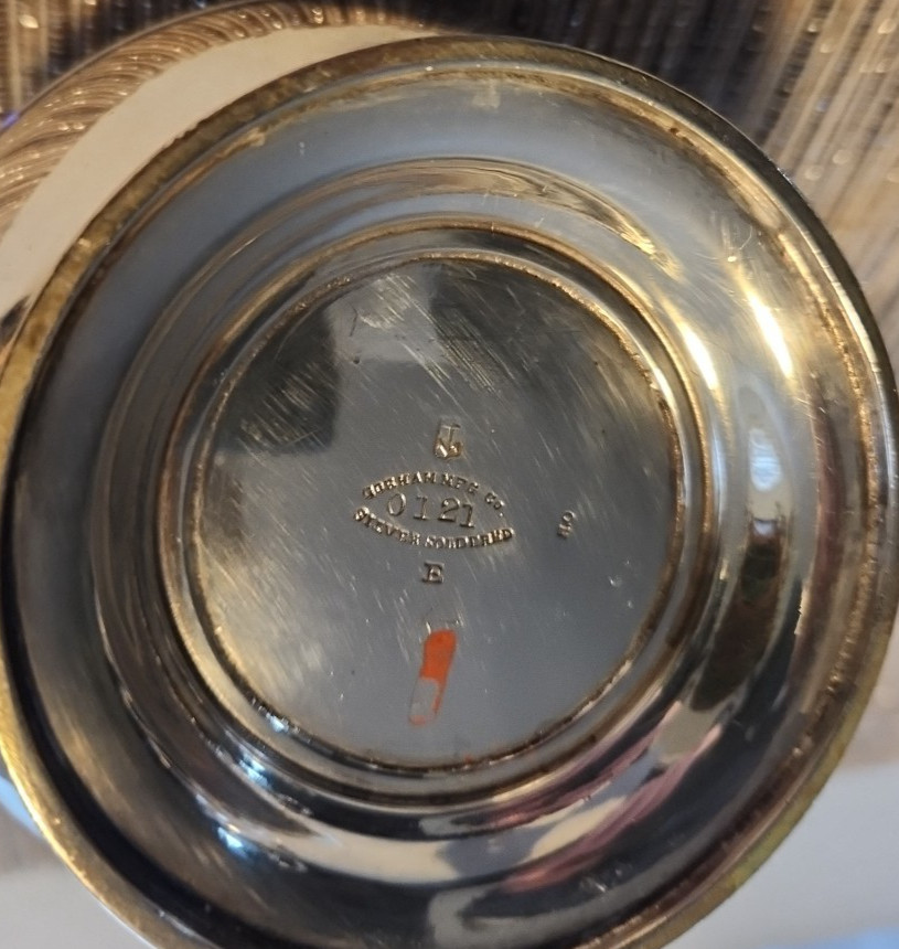 5 Piece Gorham Silver-Plated Holloware 0121 Silver Soldered Coffee & Tea Set