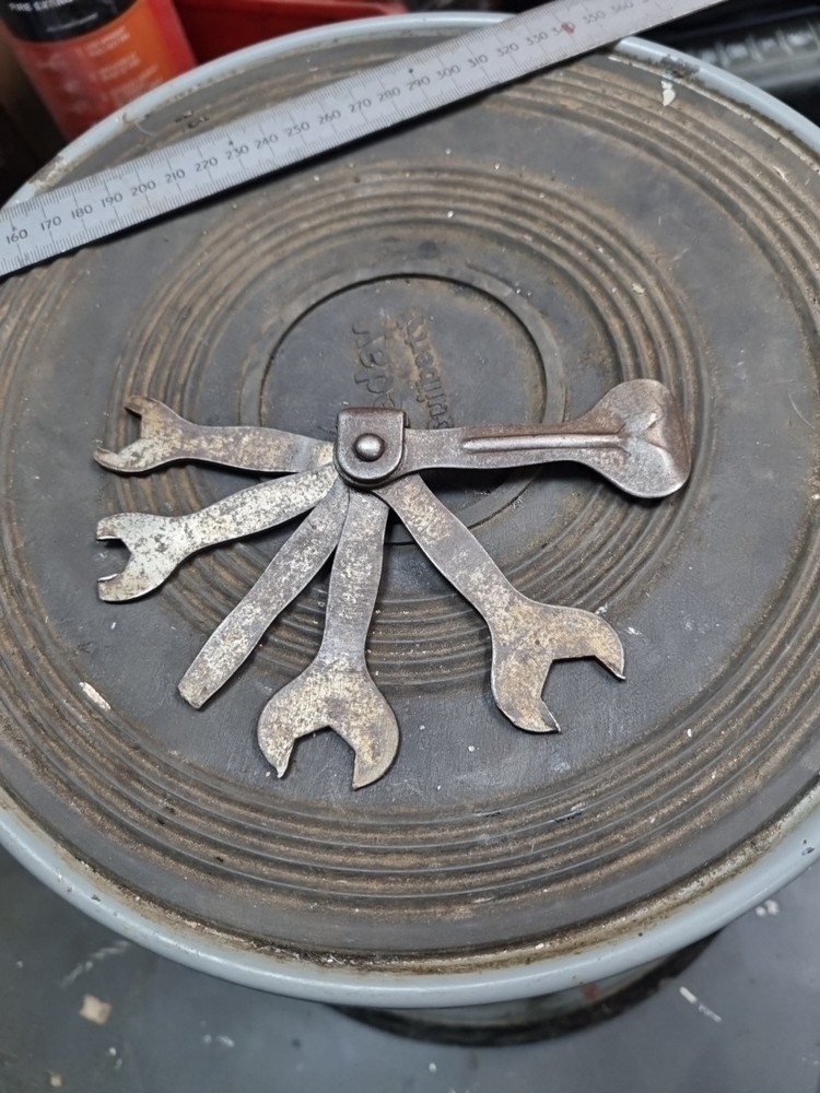 Vintage cycle  Multi Tool Spanner, Screwdriver Tyre Lever  Tools British made
