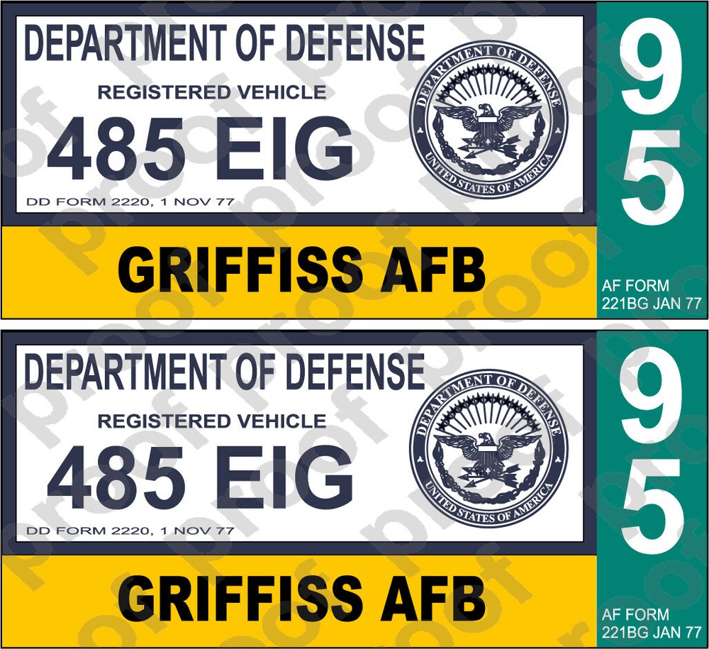 STICKER USAF 485TH EIG Griffiss AFB closed base