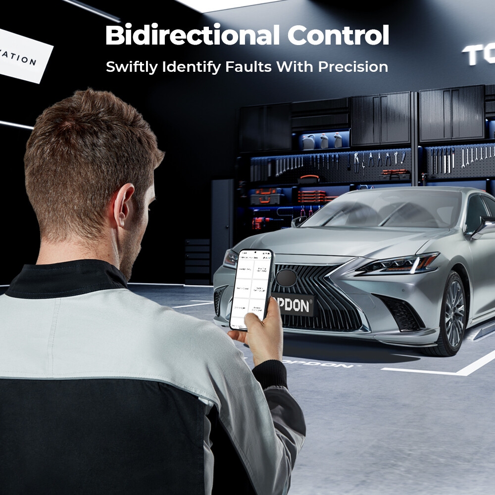 2025 TOPDON Topscan PRO Bluetooth OBD2 Scanner Key Fob Programming Bidirectional