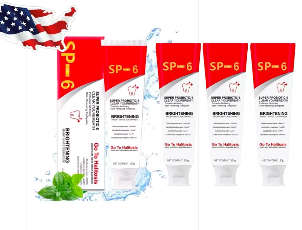 4Pcs Super Probiotic SP-6 Toothpaste