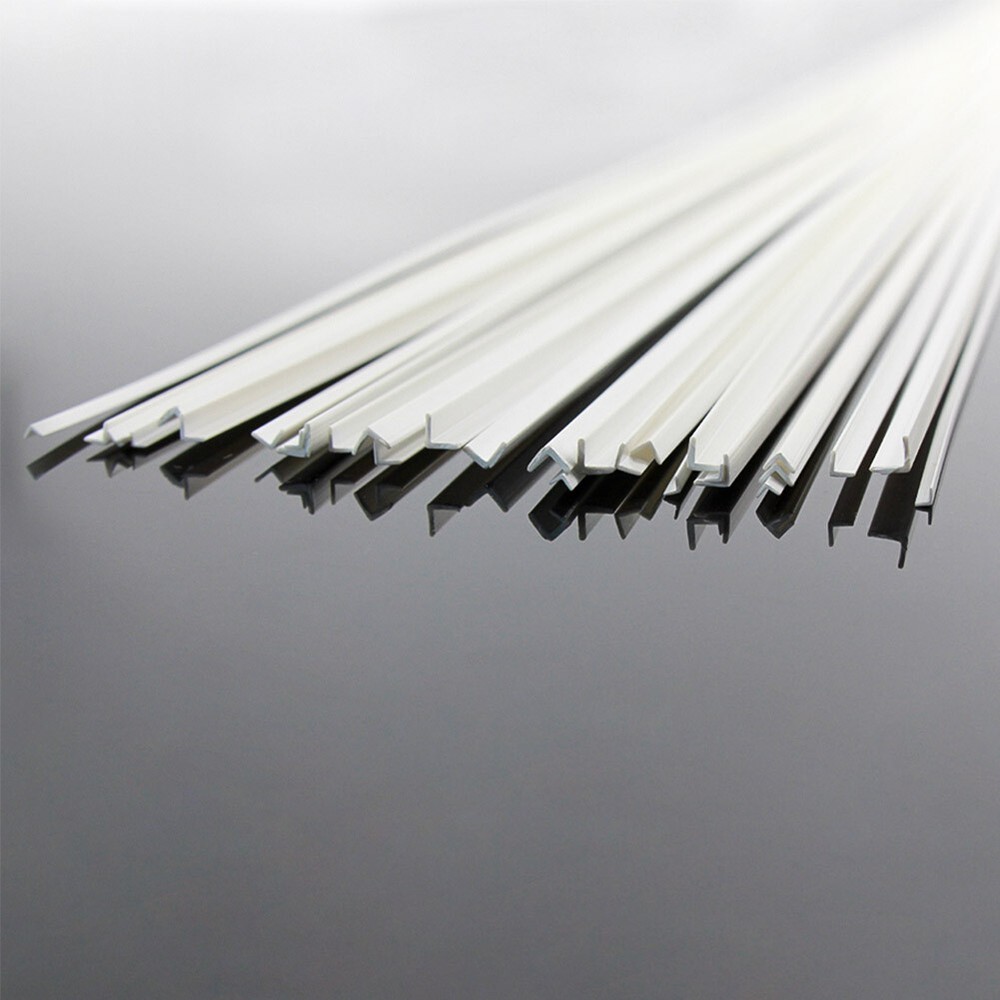 30PCS Styrene ABS Angles L-shaped Architectual 50cm for Model Layout ABS05