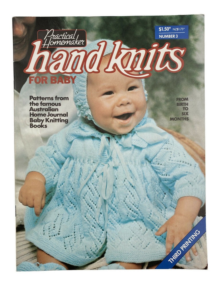 Practical Homemaker Handknits for Baby Number 3 Vintage Knit Patterns