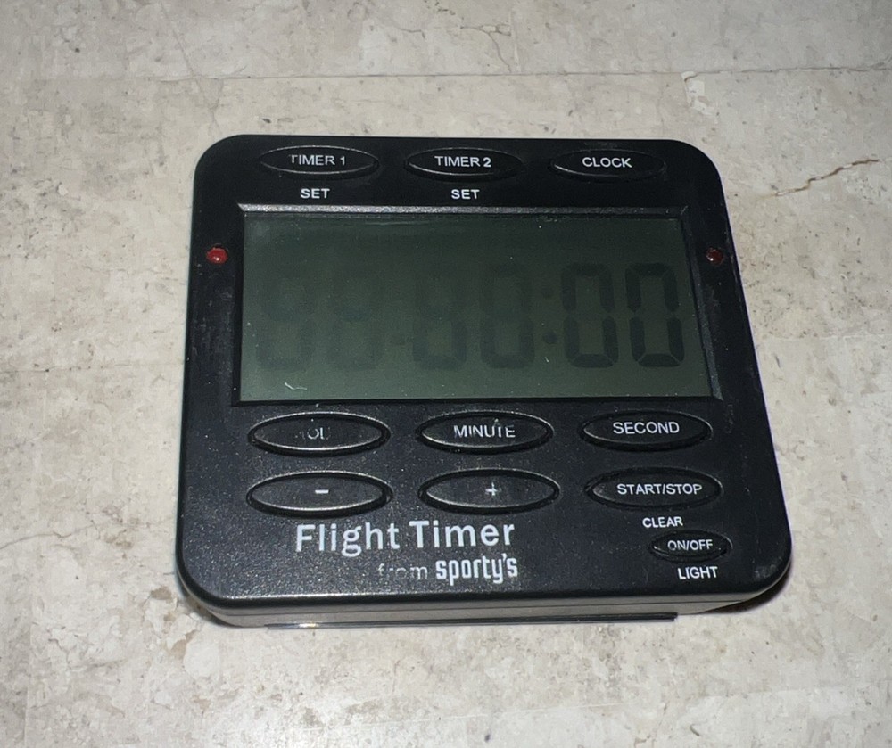 Flight Timer by Sportys Digital Aviation Flight Timer 9271A Works