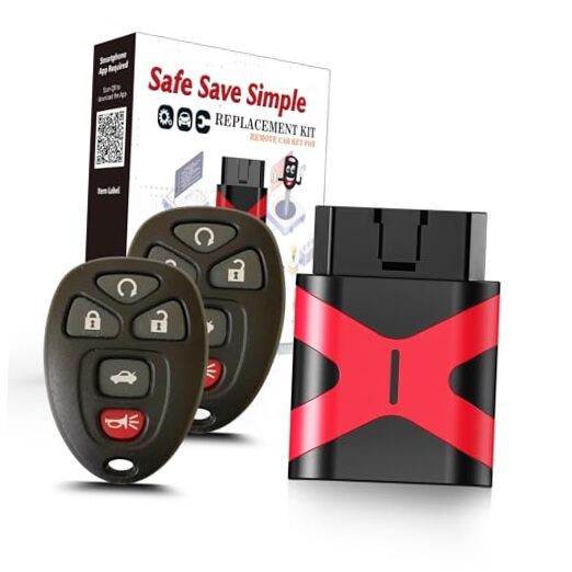 Simple Key Fob, Keyless Entry Remote Programmer Kit, Replacement for Chevy