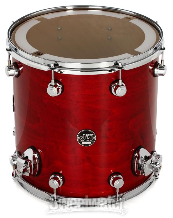 DW Performance Series Floor Tom - 14" x 14" Cherry Stain Lacquer