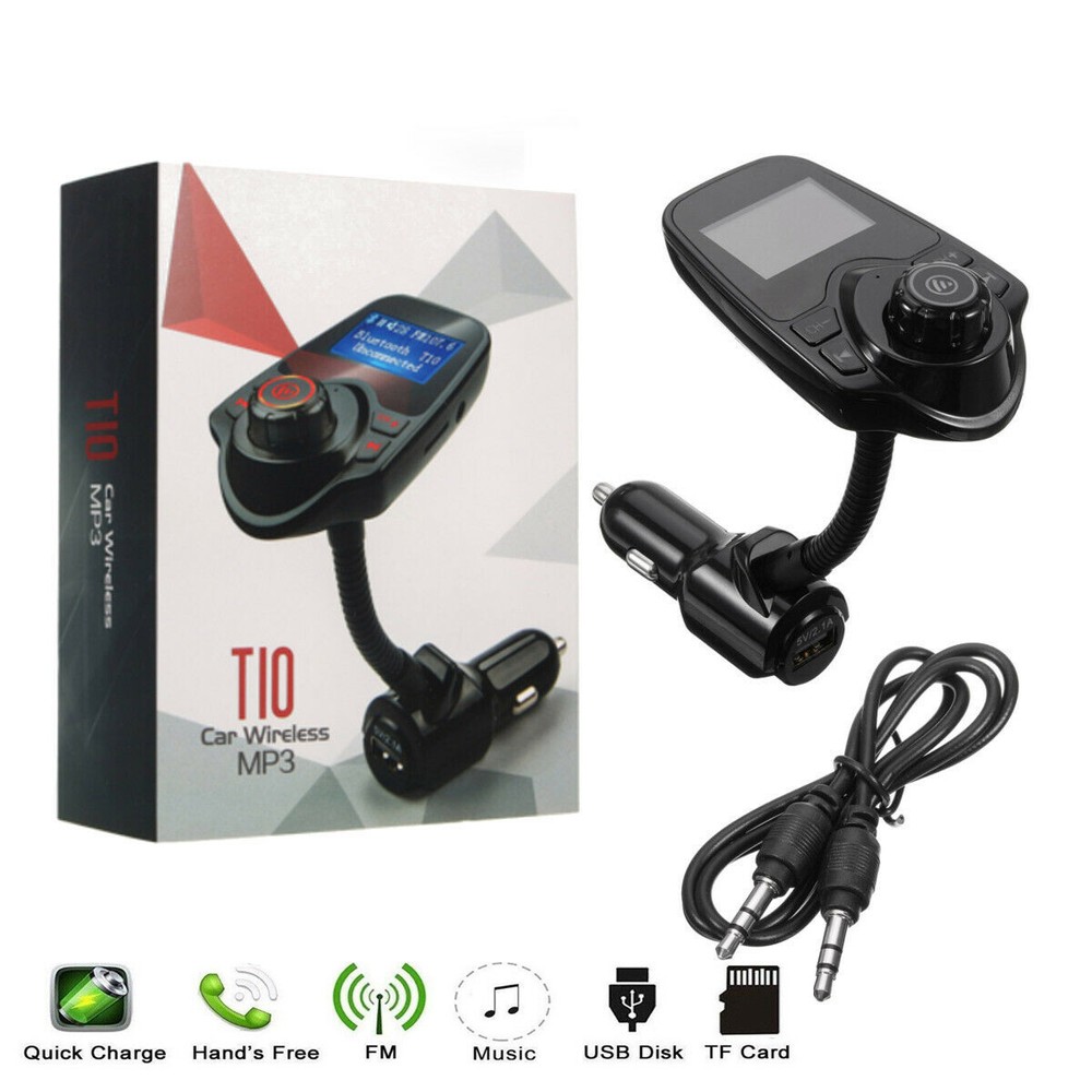 FM Transmitter car Mp3 Player Wireless Radio Adapter USB Charger Handsfree T10