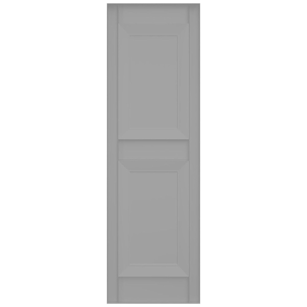 Ekena Millwork Lifetime Vinyl LP2S14X04700PG Standard Two Equal Panel Vinyls,...