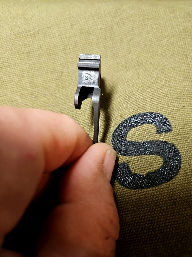 Saginaw S'G' M1 Carbine Trigger Marked S'G'