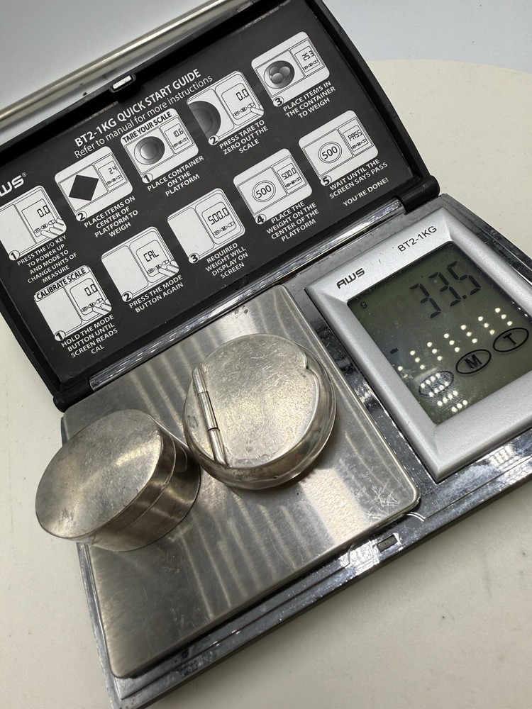 Two Sterling Silver Snuff Boxes