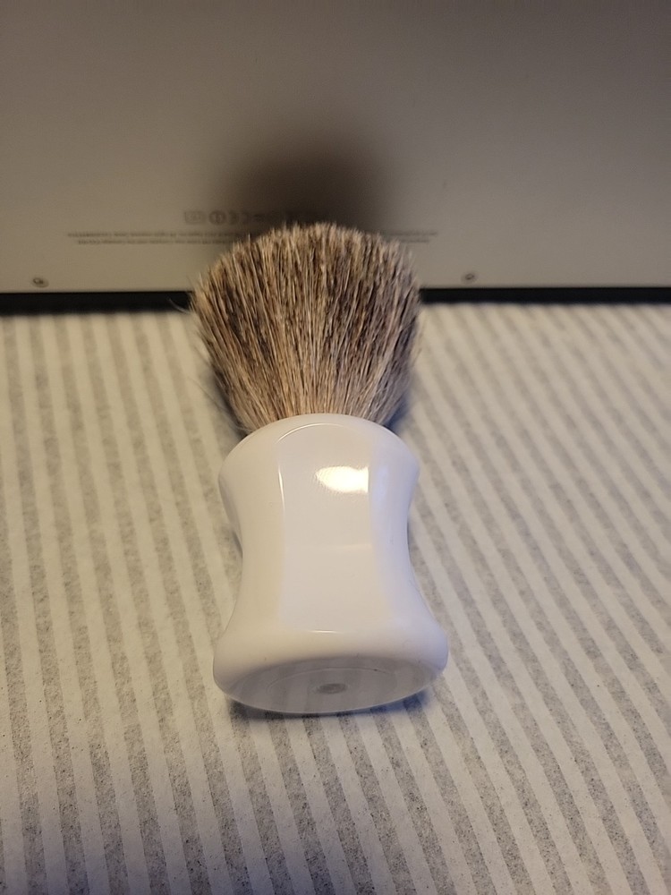 White Pure Badger Shaving Brush