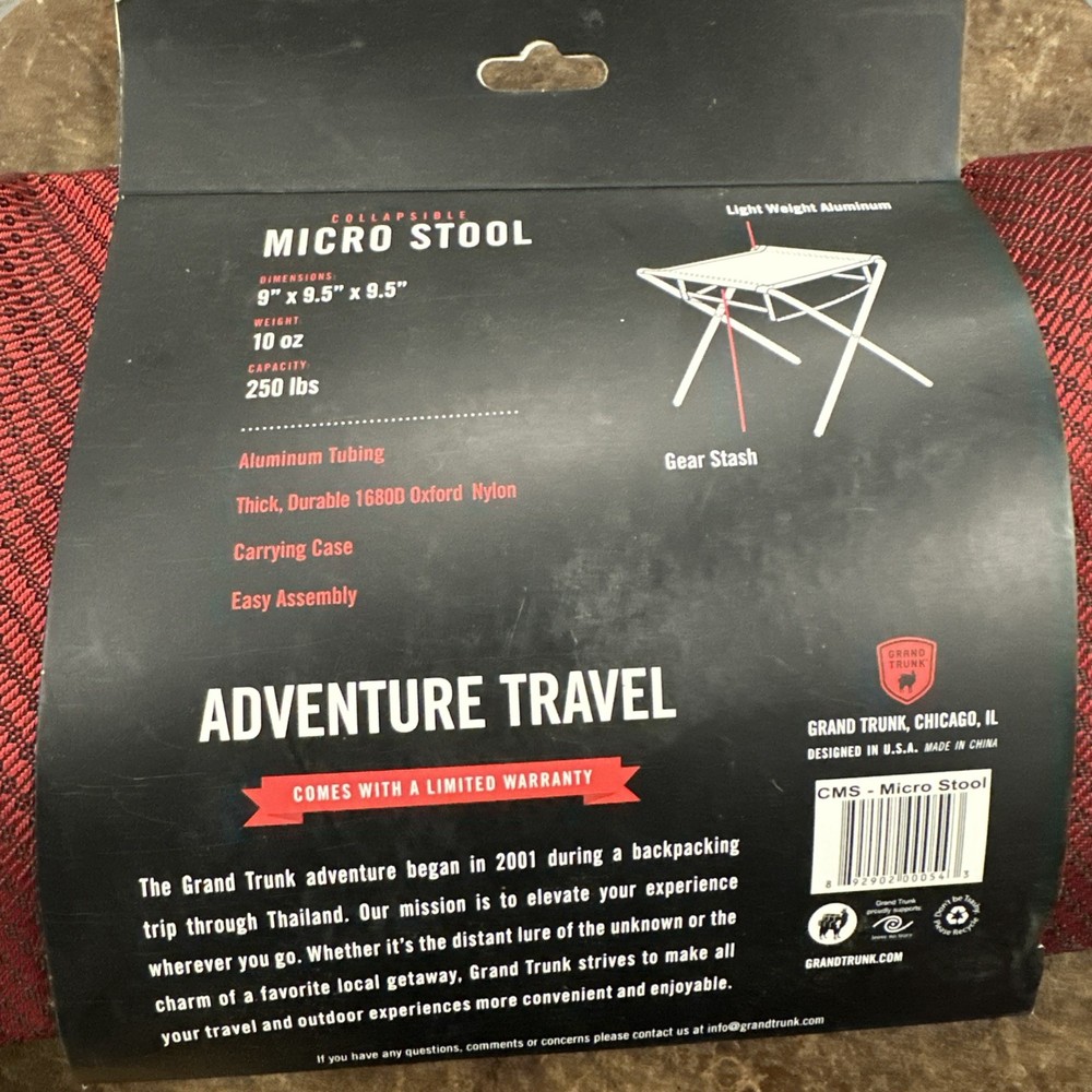Grand Trunk Collapsible Micro Stool