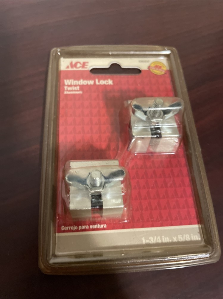Ace Door & Window Lock Aluminum 1-3/4”x5/8”