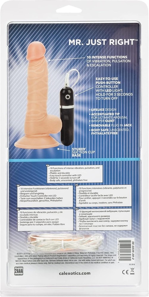 CalExotics 10-Function Mr. Just Right Super Seven Dong - Ivory