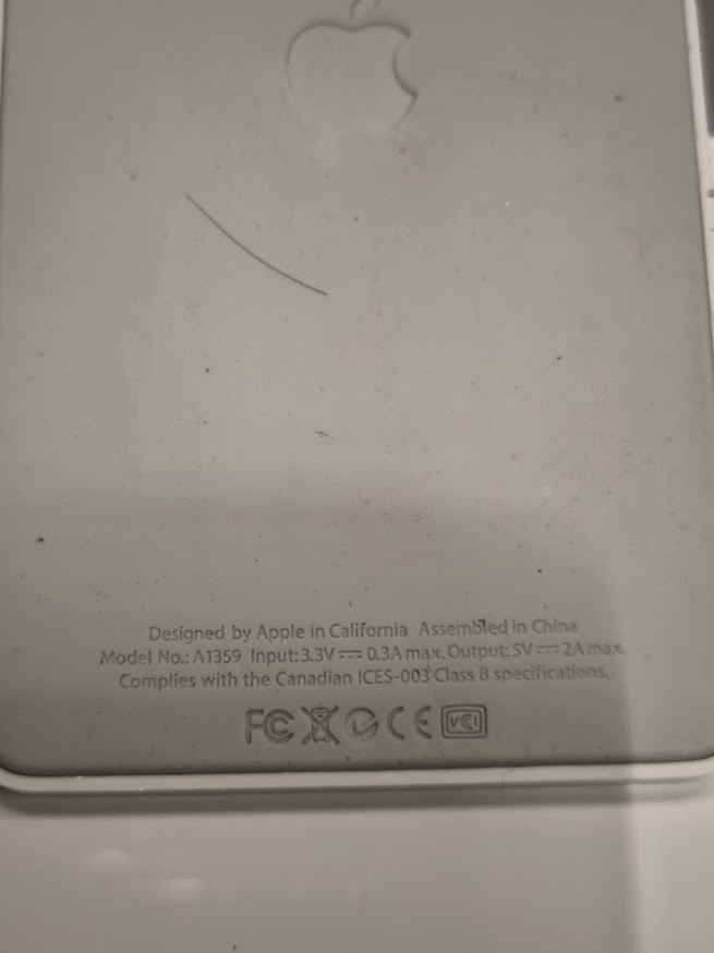 Apple A1359 Wireless Keyboard - Used, Scratches, Working