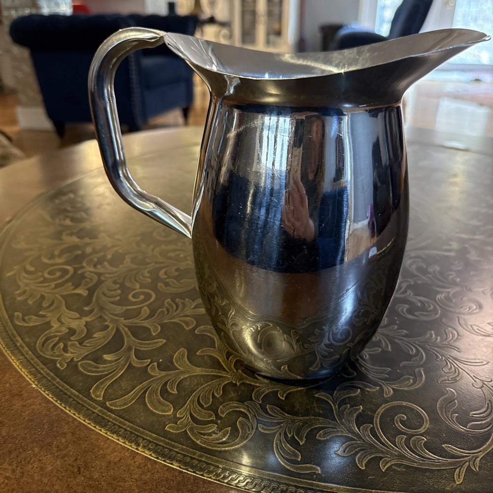 Silver Or Stainless Steel Pitcher Medium Unbranded