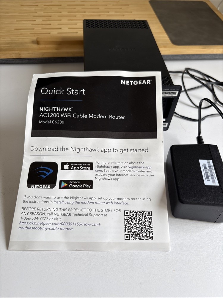 Netgear AC1200 WiFi Cable Modem Router (C6230)