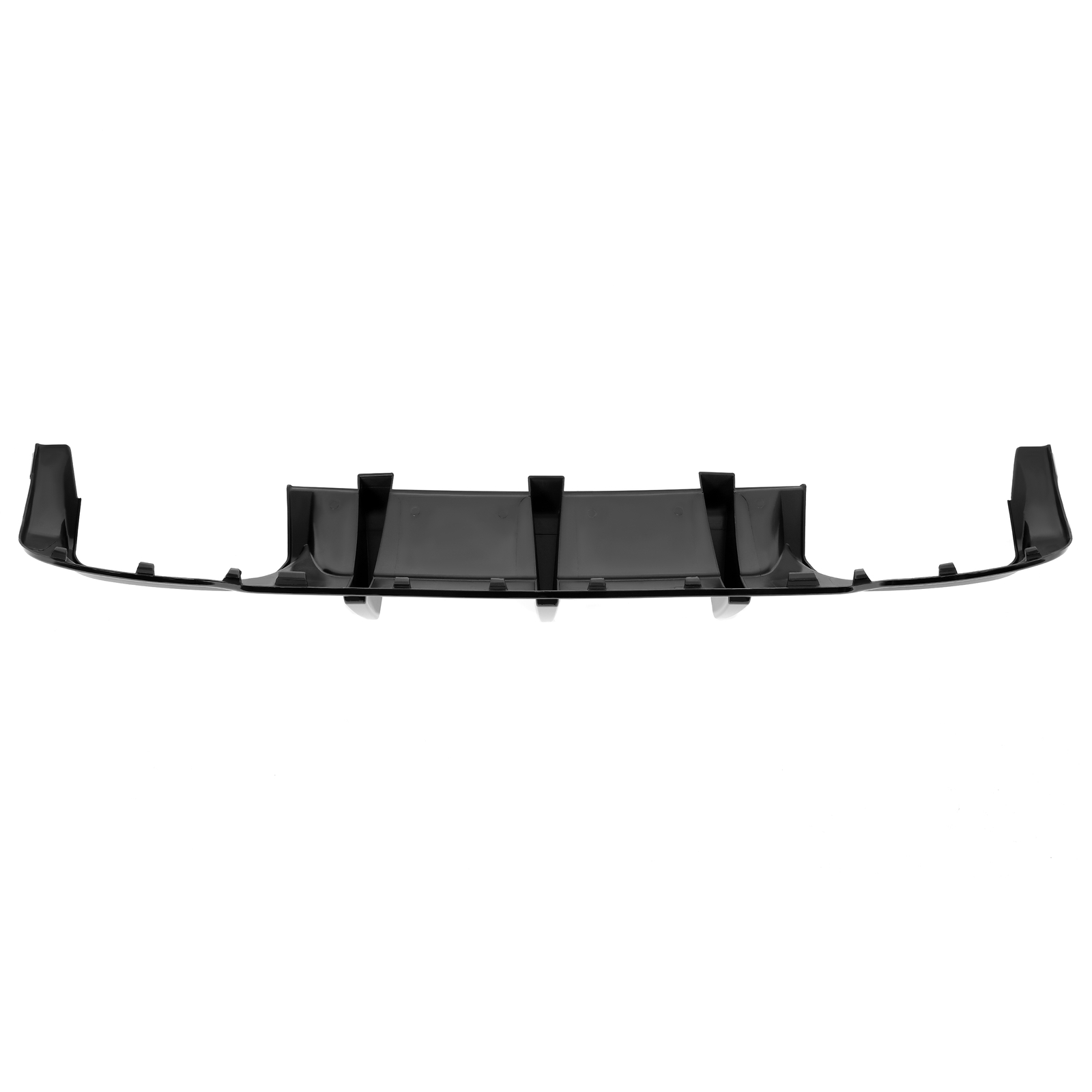 For Mercedes W204 C250 C300 C350 C63 AMG 2012-14 Gloss Black ABS Rear Diffuser