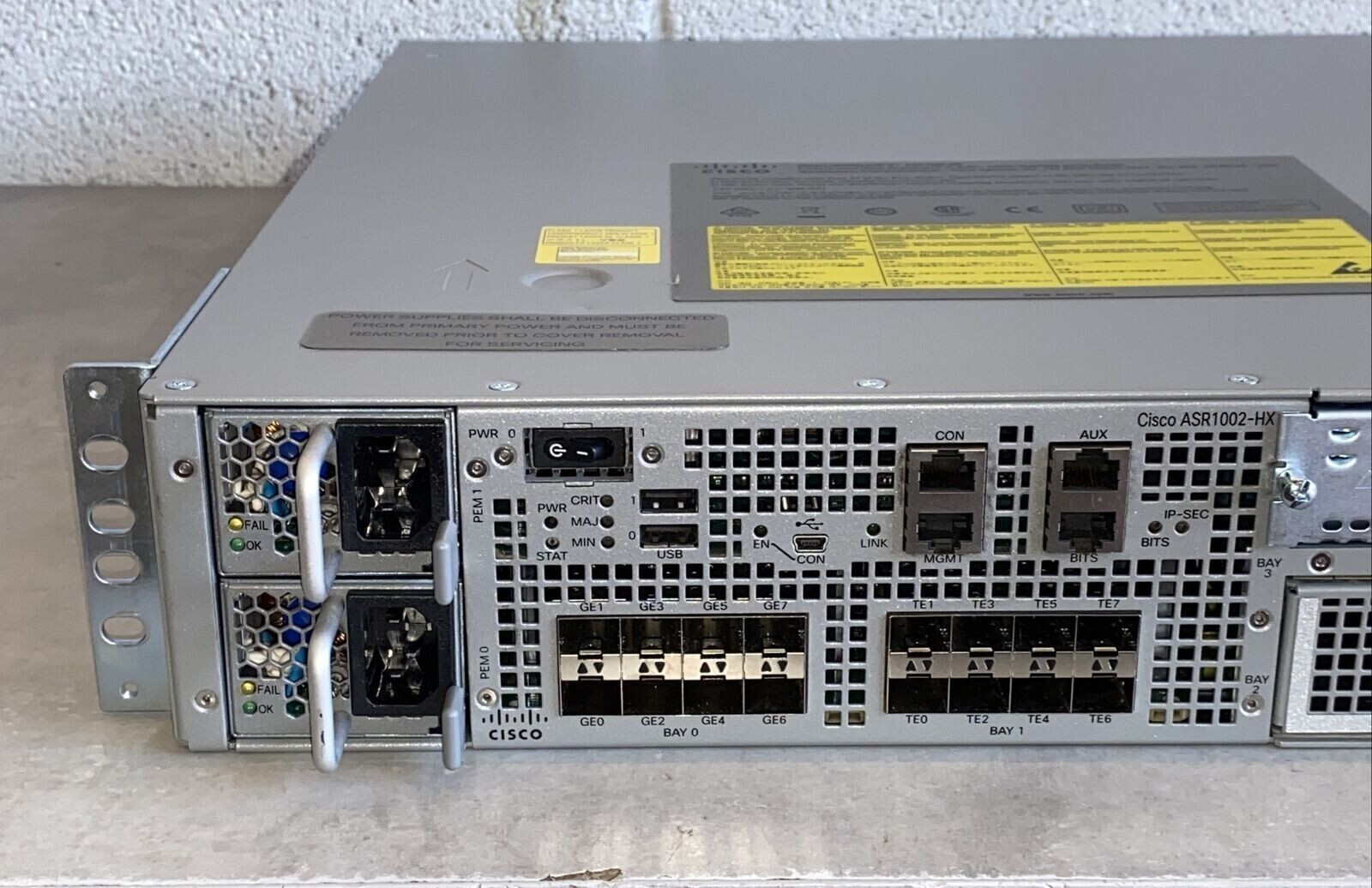 Cisco ASR1002-HX Aggregation Services Router Dual ASR1002-PWR-AC
