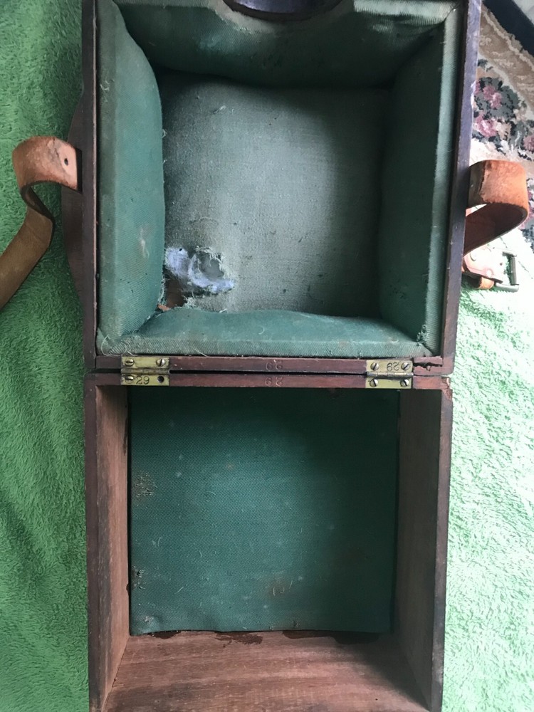 CASE FOR EGGERT NO. 372 CHRONOMETER MAHOGANY OUTER CASE CIRCA 1850