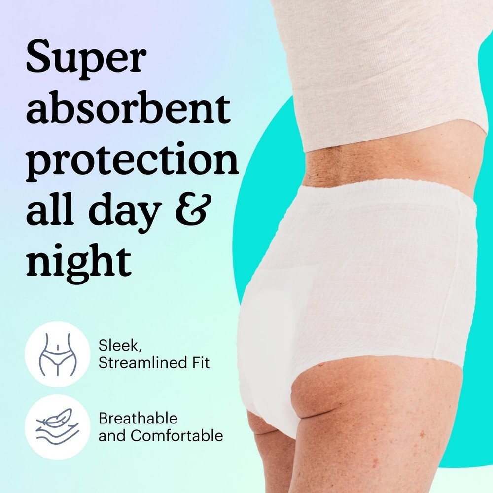 Because Overnight Absorbency Pull Ups - Adult Large (80 Count), White