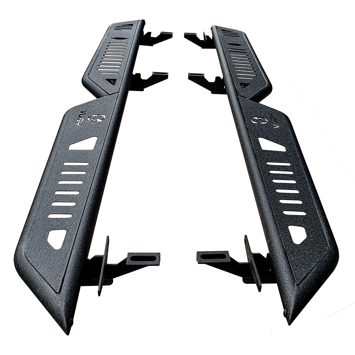 MST Black Running Boards/Nerf Bar/Side Step For20-24 Jeep Gladiator JT 4 Doors