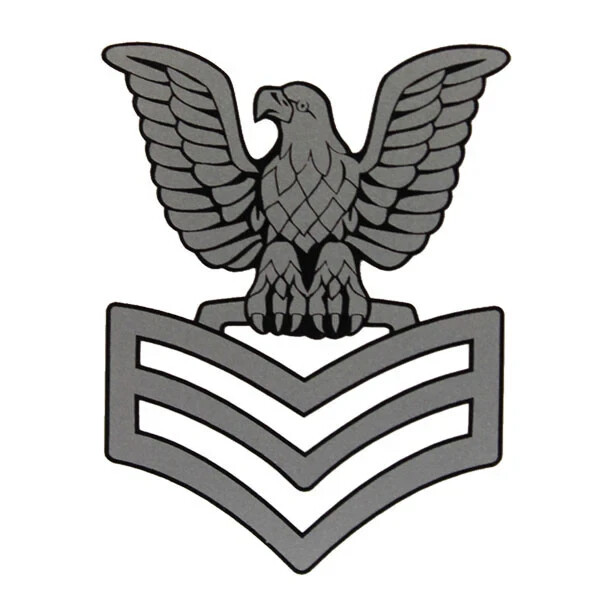 USN Navy Construction Hat Decal E6 Petty Officer First Class Sticker