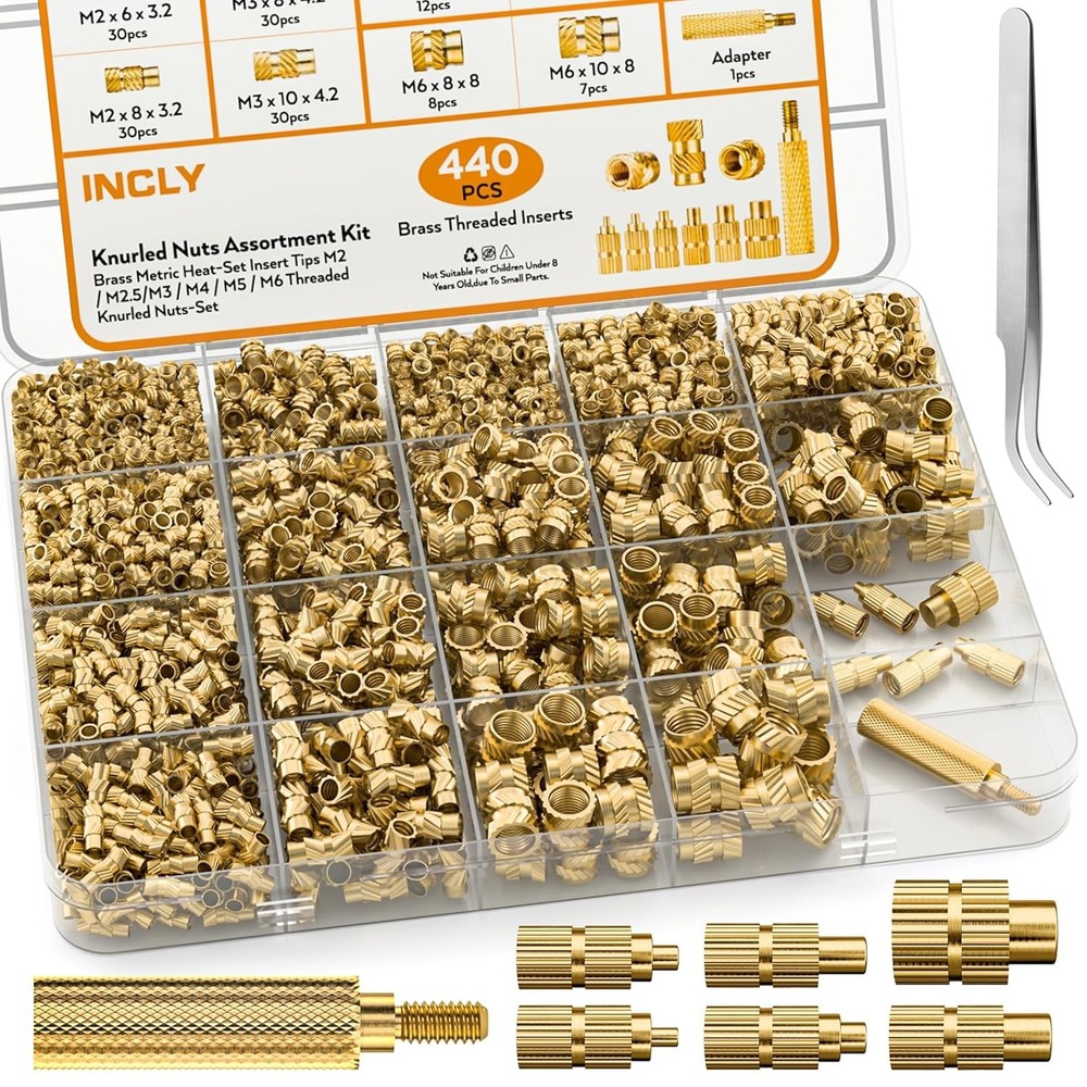 Threaded Inserts Set with Soldering Tip 440pc