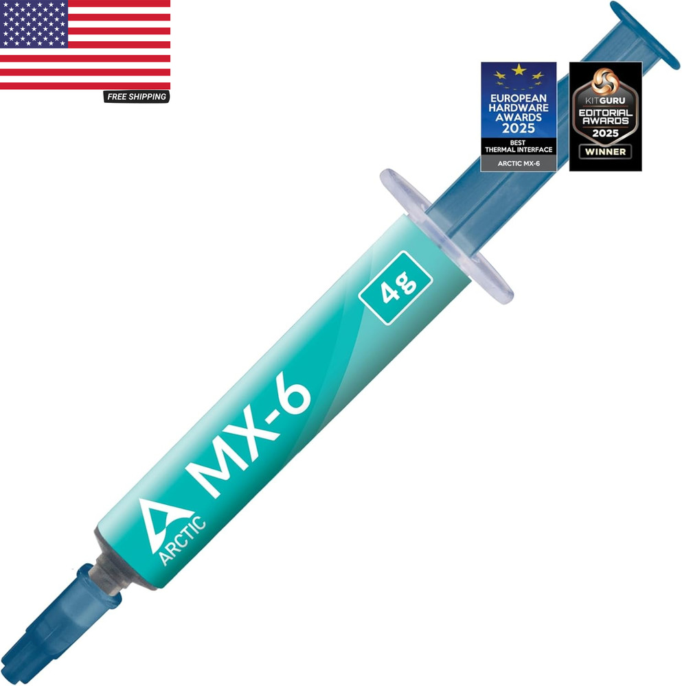 MX-6 (4 G) - Ultimate Performance Thermal Paste for CPU, Consoles, Graphics Card