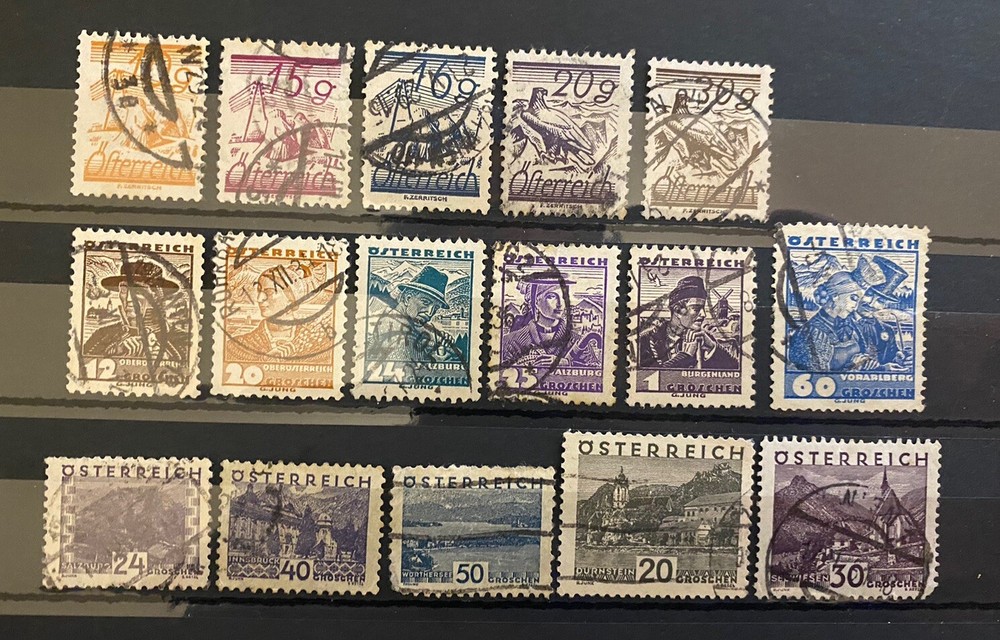 Austria Various Issue 16 Value Used K367