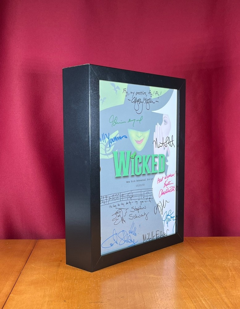 Wicked Script Signed- Autograph Reprints- 123 Pages- Wicked Broadway Musical