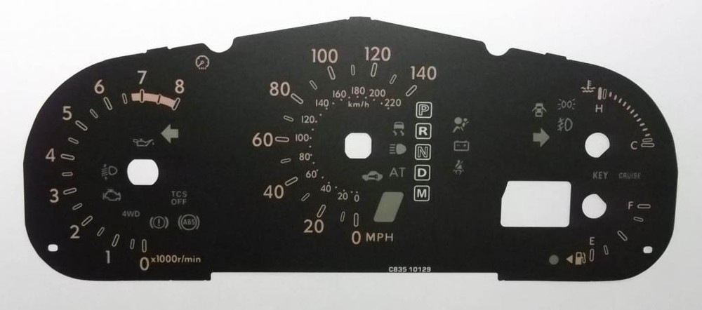 Lockwood Mazda CX-7 BLACK Dial Conversion Kit C835
