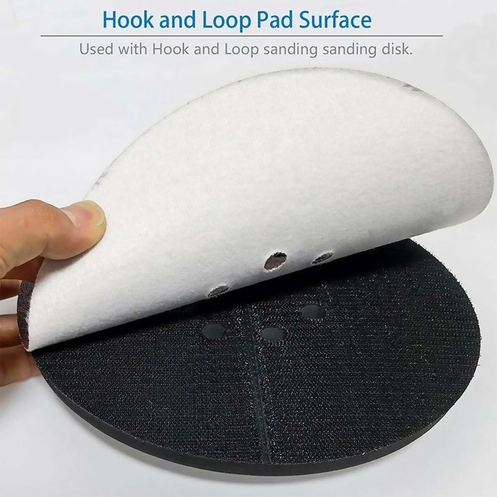 9" 8 Hole Hook & Loop Sanding Backing Pad for Drywall Sander, Replacement Part