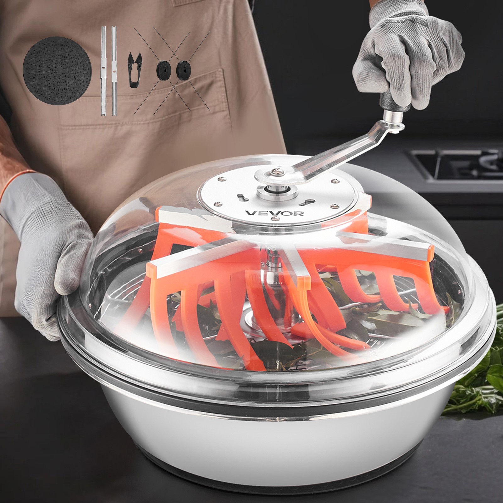 DEFECTIVE VEVOR Manual Bud Leaf Trimmer 16 inch Bud Bowl Hydroponic Leaf G3D